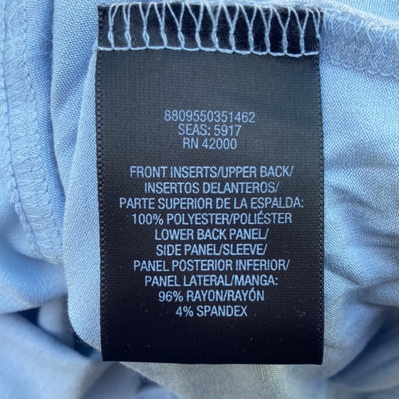 ⚜️Attention Baby Blue Dressy Casual Short Sleeve Blouse! - Picture 5 of 5